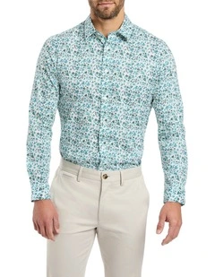 Leaf You Behind Shirt in White Multi