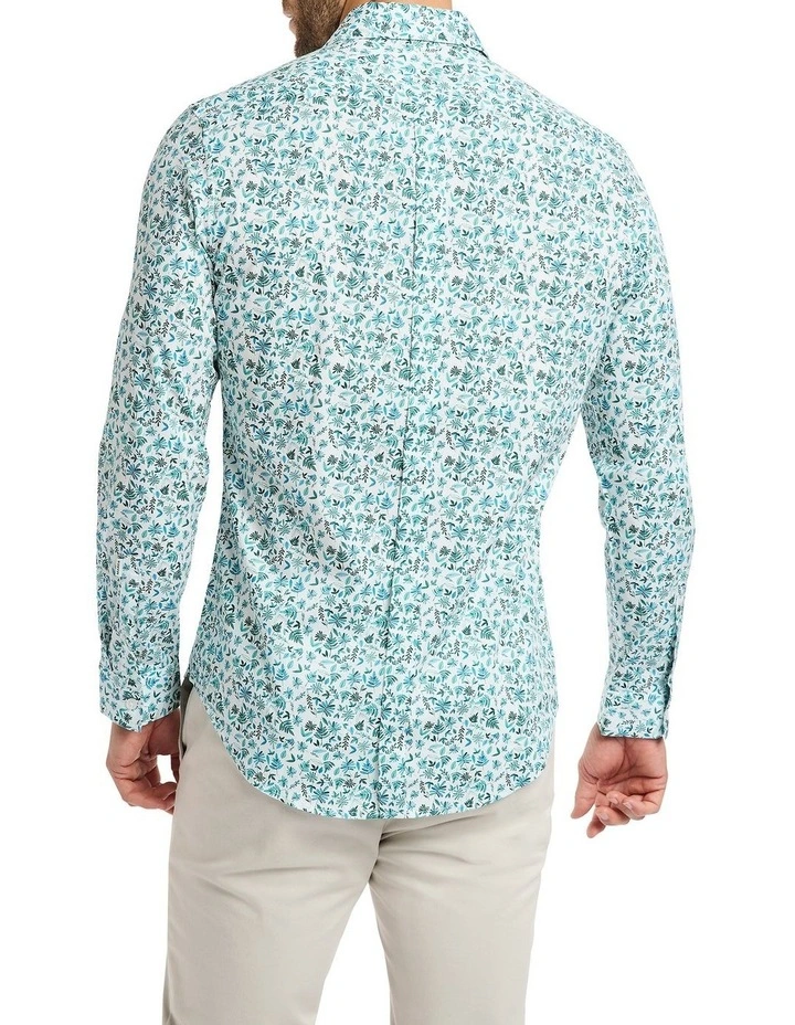 Leaf You Behind Shirt in White Multi image 3