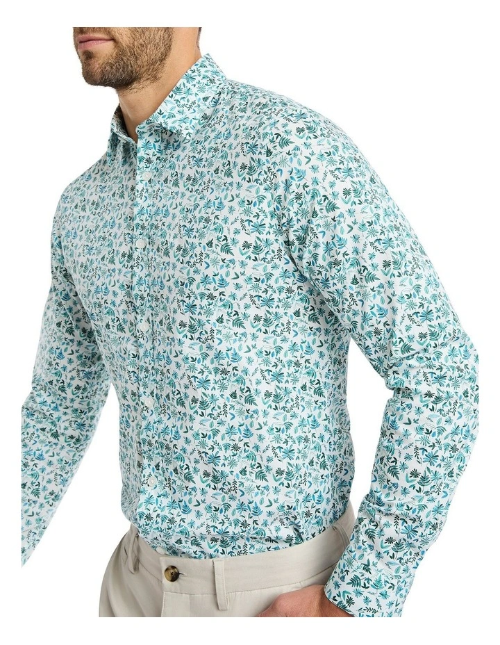 Leaf You Behind Shirt in White Multi image 4