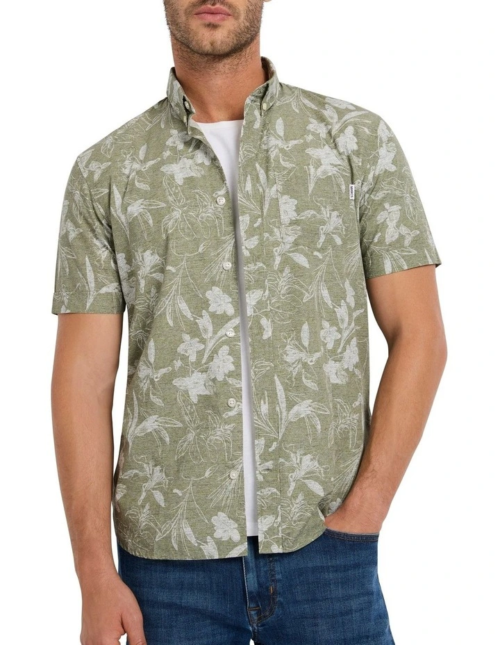 Cillian Shirt in Fern Multi image 1