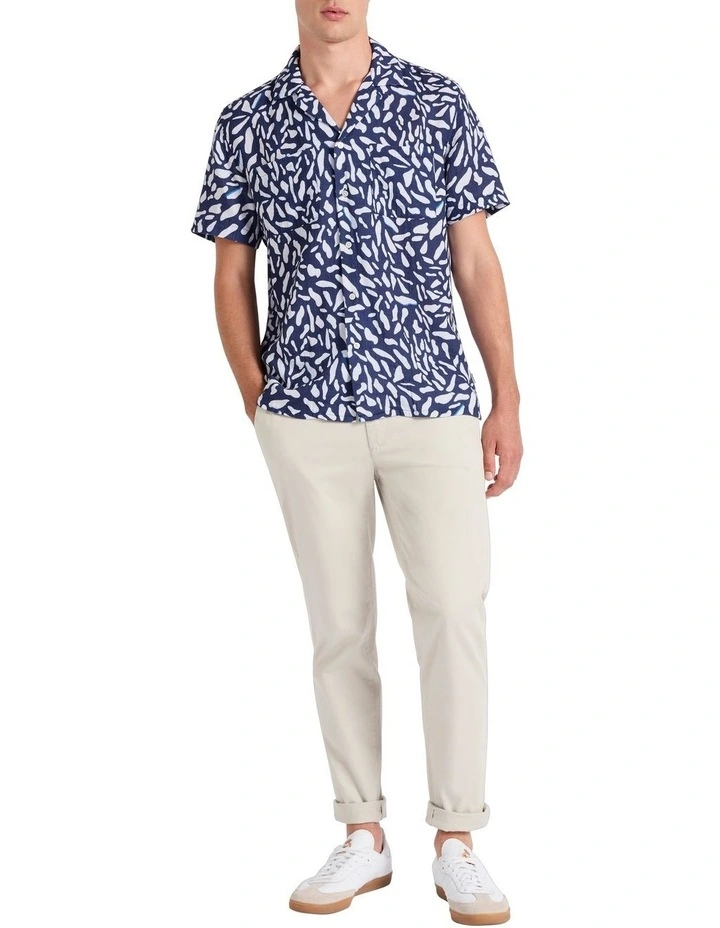 Bubble in Paradise Shirt in Navy/White image 1