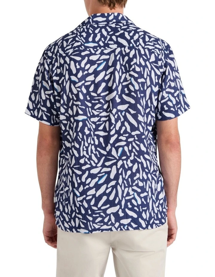 Bubble in Paradise Shirt in Navy/White image 4