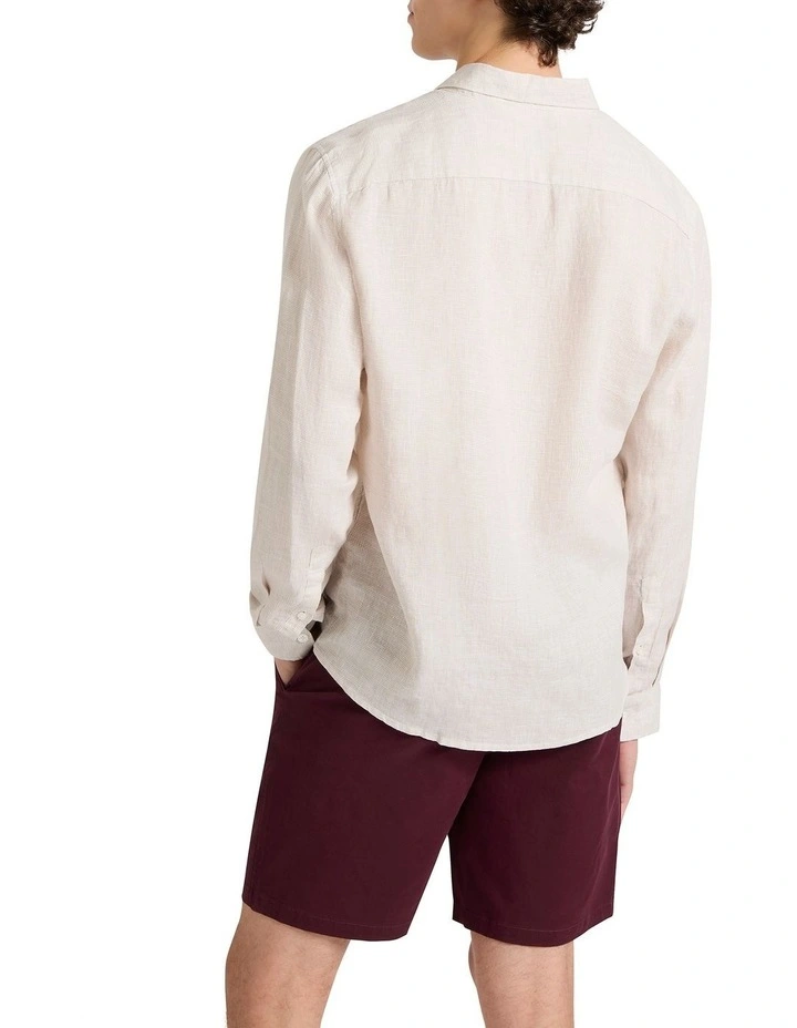 Freddie Linen Shirt in Bone image 2
