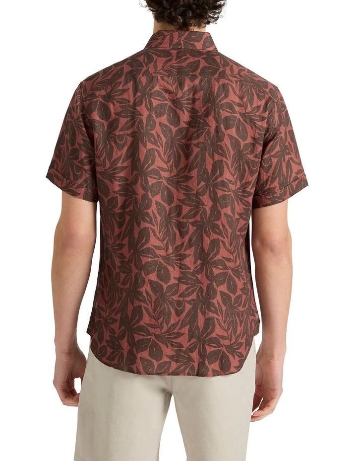 Losing Myself Linen Shirt in Paprika Multi image 2