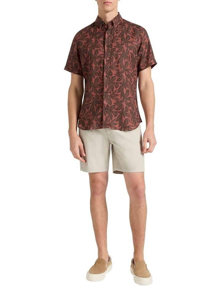 Losing Myself Linen Shirt in Paprika Multi image 4