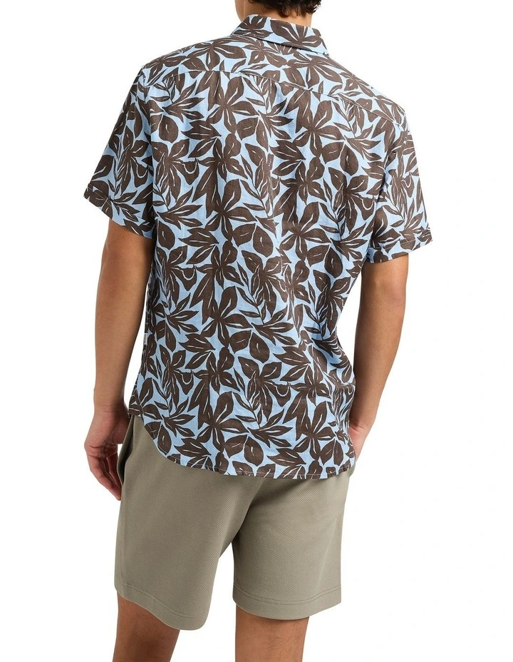 Losing Myself Linen Shirt in Sky Multi image 2
