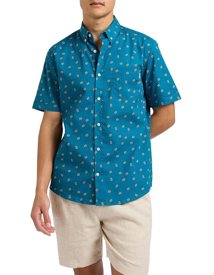 Tape Me Away Shirt in Porto Blue image 1