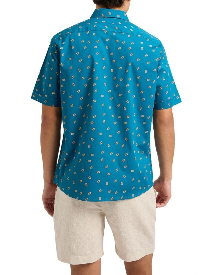 Tape Me Away Shirt in Porto Blue image 2