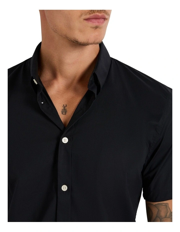 Mario Short Sleeve Shirt in Black image 3
