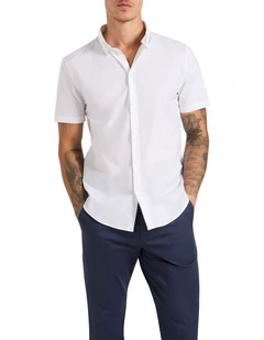 Mario Short Sleeve Shirt in White