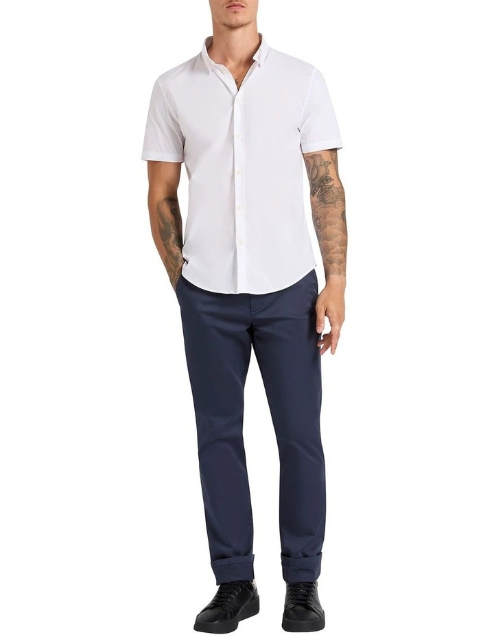 Mario Short Sleeve Shirt in White image 3