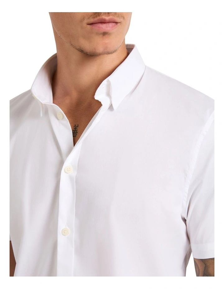 Mario Short Sleeve Shirt in White image 4