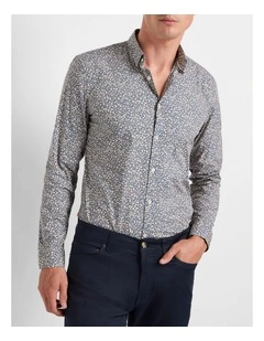Thoughts Of Blue Shirt in Blue Multi