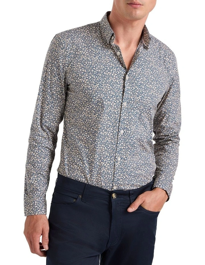 Thoughts Of Blue Shirt in Blue Multi image 2