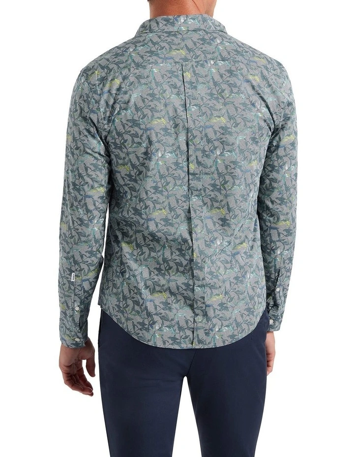 Call My Name Shirt in Green Multi image 3