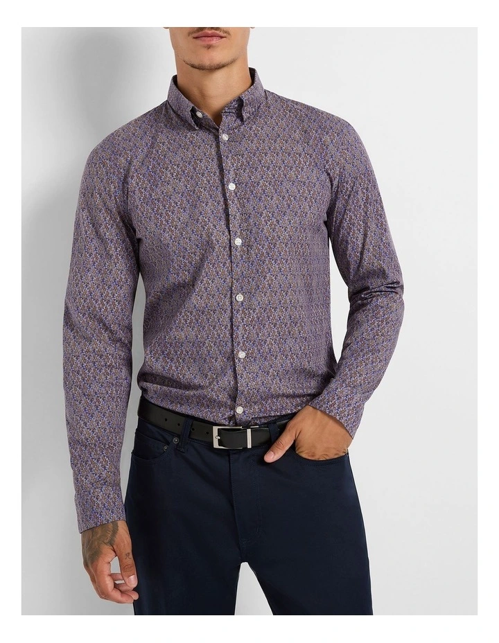 Fern Around Shirt in Navy Multi image 1