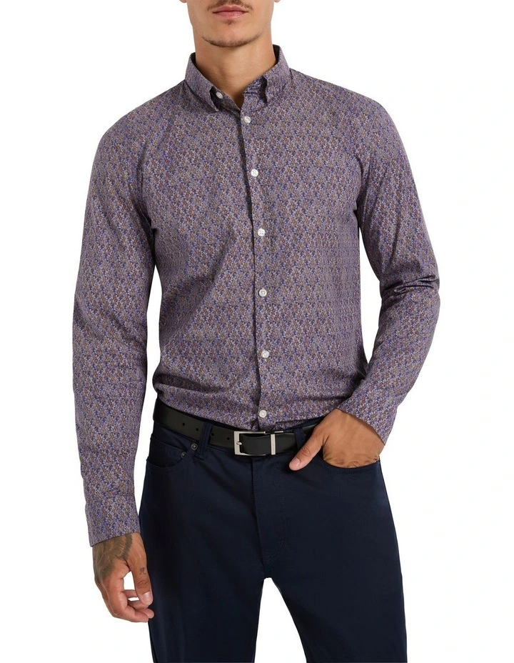 Fern Around Shirt in Navy Multi image 1