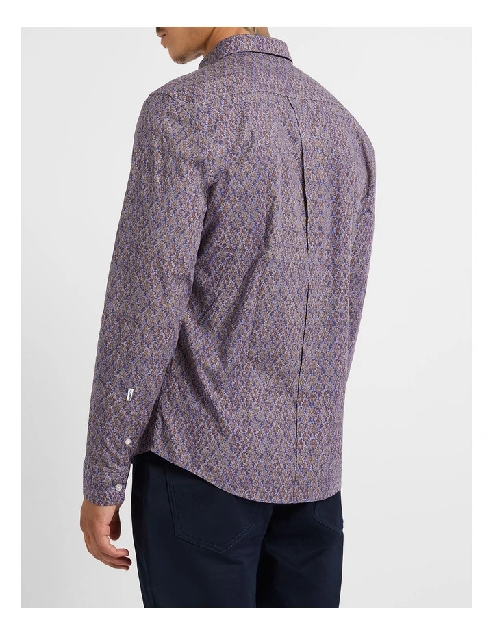 Fern Around Shirt in Navy Multi image 3