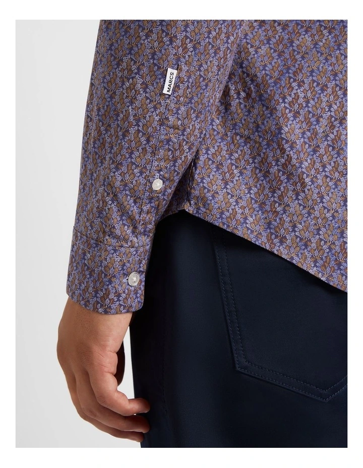 Fern Around Shirt in Navy Multi image 4