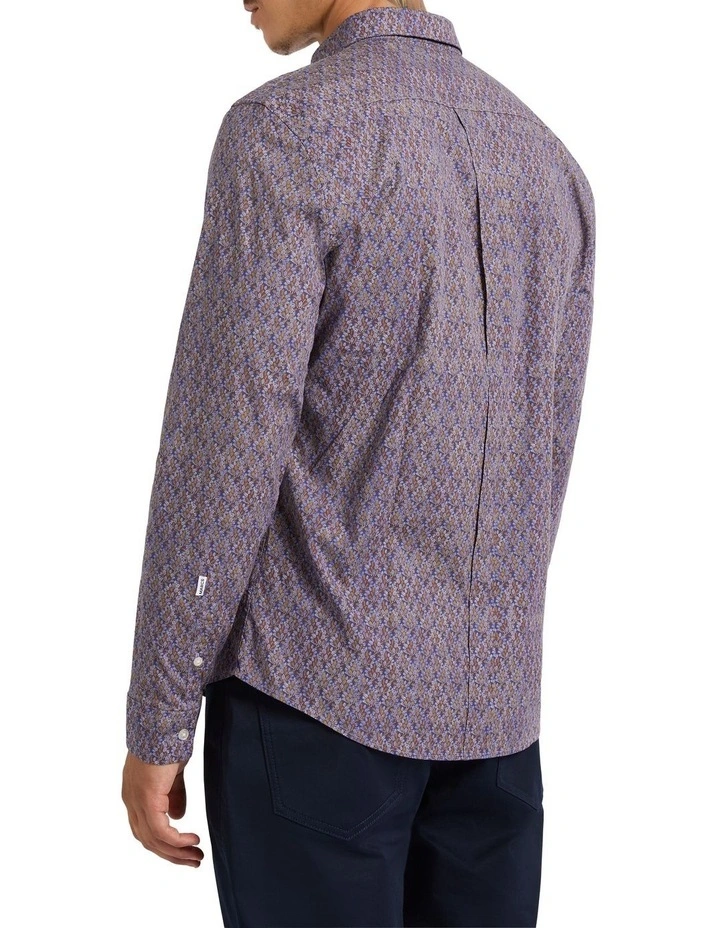 Fern Around Shirt in Navy Multi image 4