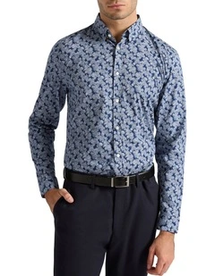 In The Air Shirt in Midnight Multi