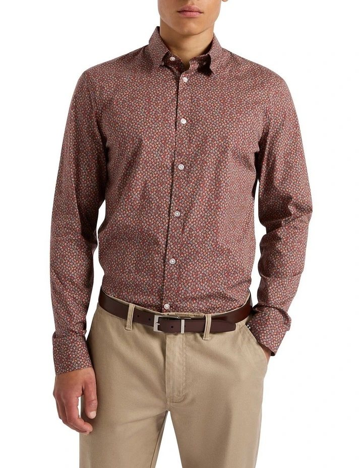 It's Acorn-Y Pun Shirt in Merlot Multi image 1