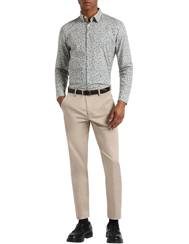 Leaf-Iosa Stretch Cotton Shirt in Harvest Multi image 3