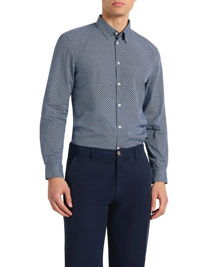 Salt Lake Shirt in Navy Multi image 2