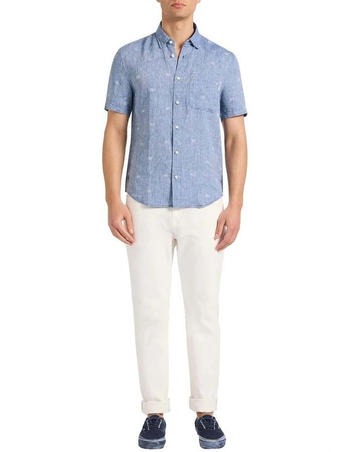 Ongoing Cycle Linen Shirt in Chambray image 1