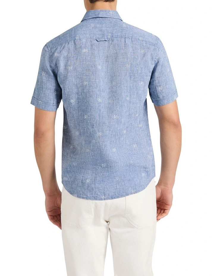 Ongoing Cycle Linen Shirt in Chambray image 4