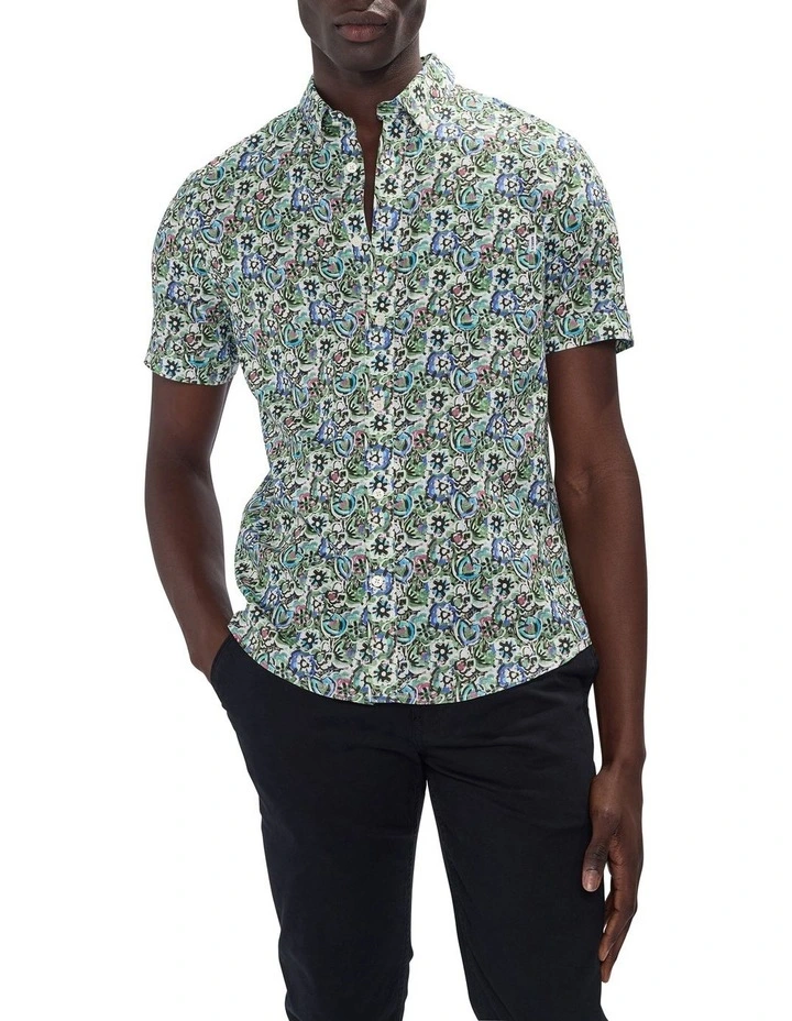 Last Bow Shirt in Green Multi image 1