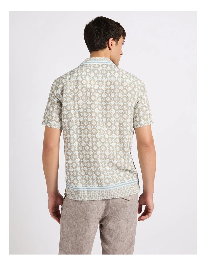 Tiles And Tribulations Shirt in Teal Multi image 3