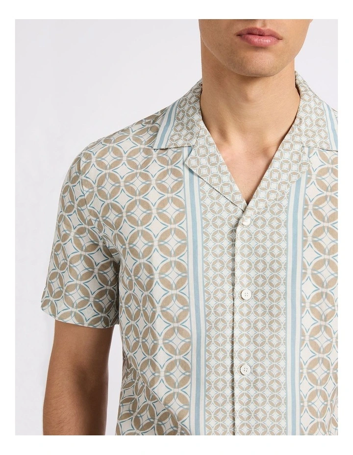 Tiles And Tribulations Shirt in Teal Multi image 4
