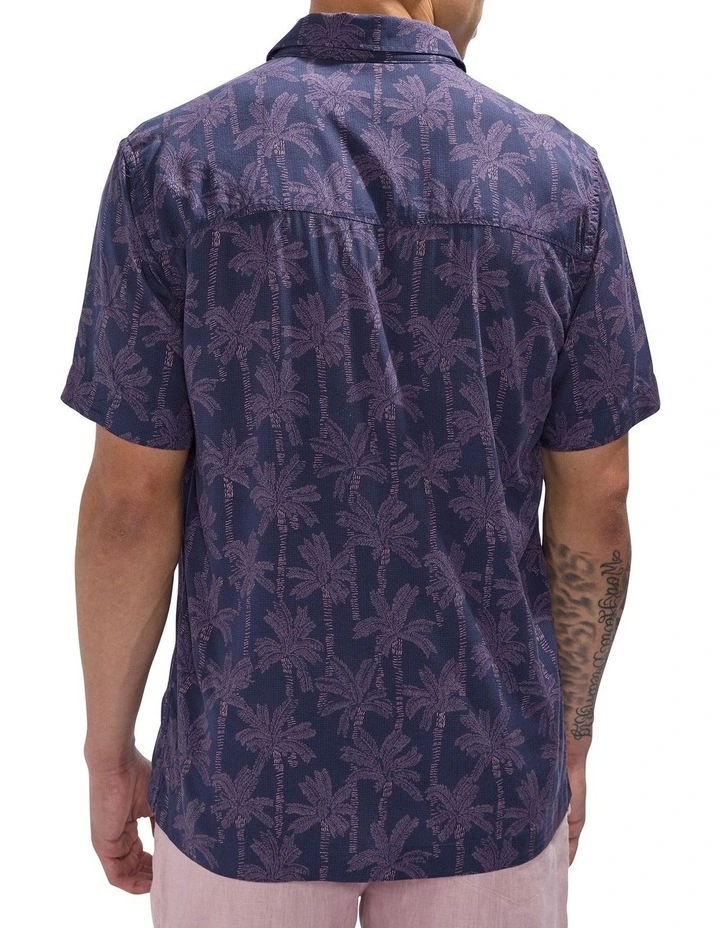 Keep Palm And Carry On Shirt in Navy Multi image 4