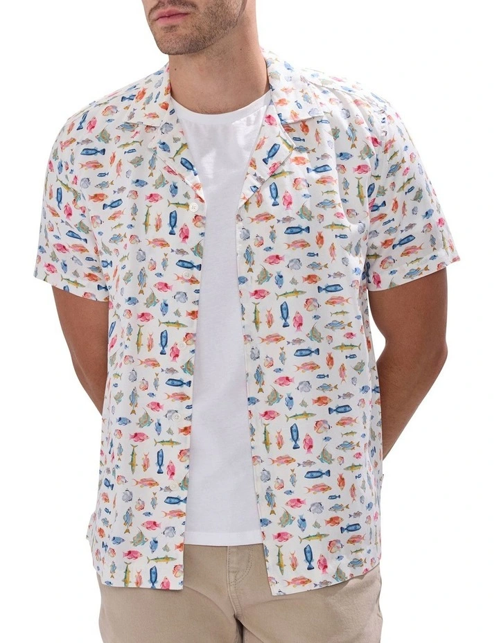 Fin-Tastic Shirt in White Multi image 1