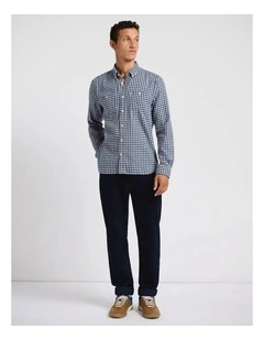 Holland Check Shirt in Stone Check
