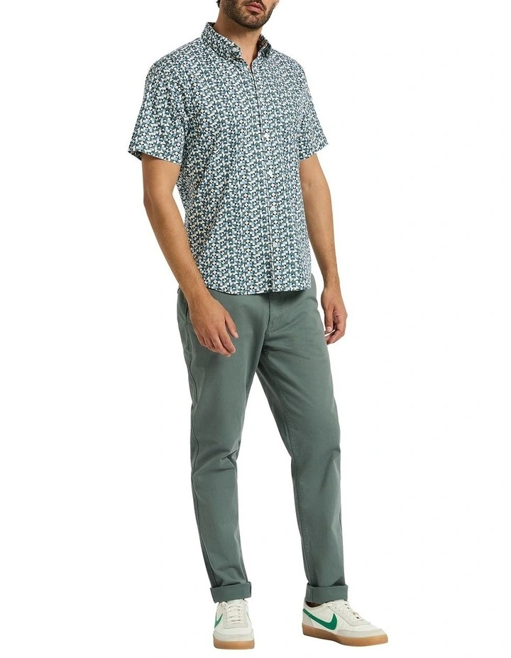 Seoul Geo Shirt in Blue Multi image 4