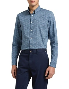 Fantastic Mr Box Smart Shirt in Navy Multi