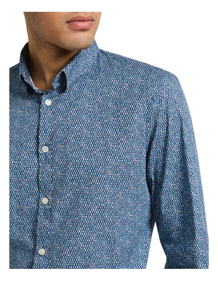 Fantastic Mr Box Smart Shirt in Navy Multi image 3
