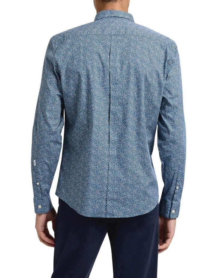 Fantastic Mr Box Smart Shirt in Navy Multi image 4