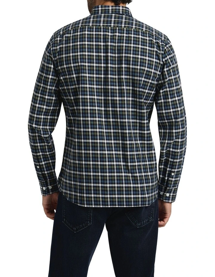 San Juan Check Shirt in Blue Check image 2