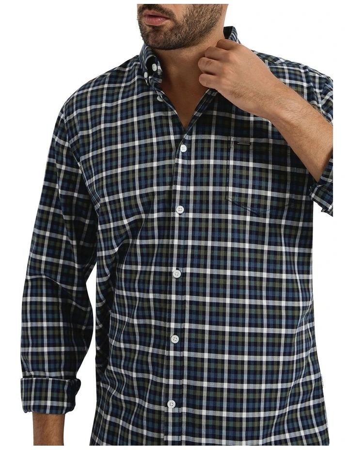 San Juan Check Shirt in Blue Check image 3