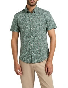 The Floral Dispatch Shirt in Emerald Multi