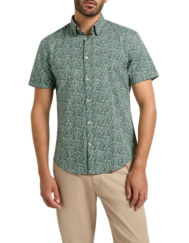 The Floral Dispatch Shirt in Emerald Multi image 1