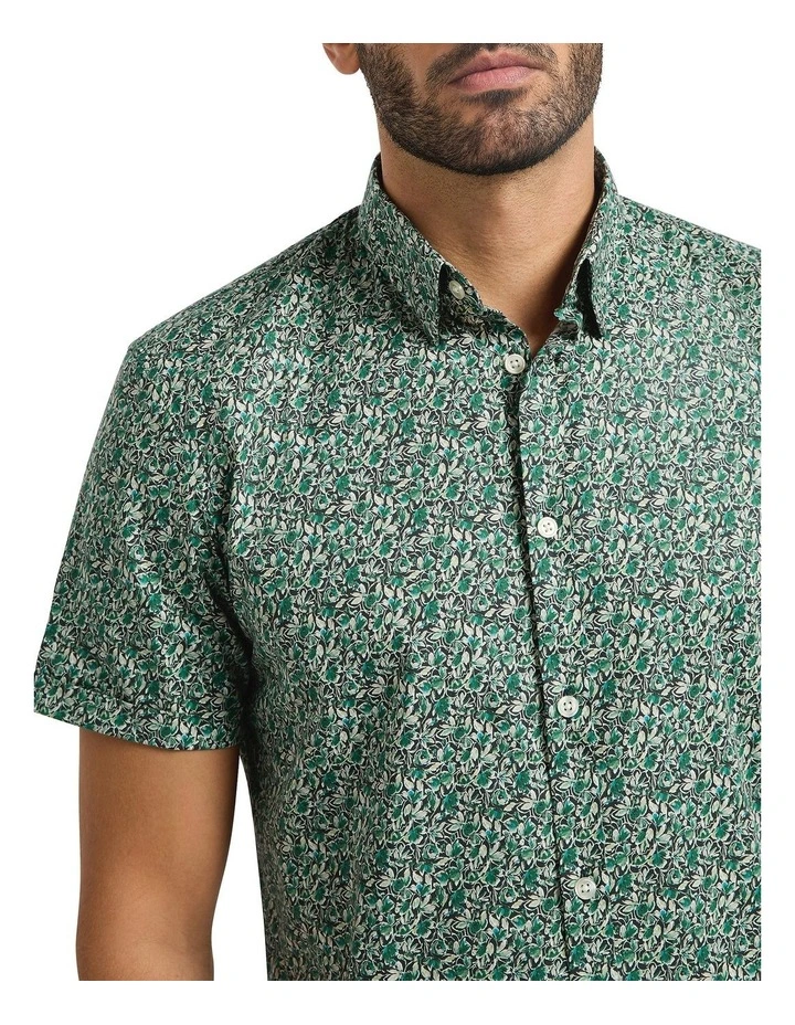 The Floral Dispatch Shirt in Emerald Multi image 3