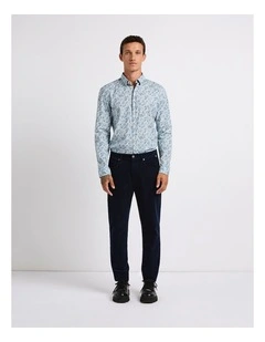 Leaf Around Smart Shirt in Navy Multi