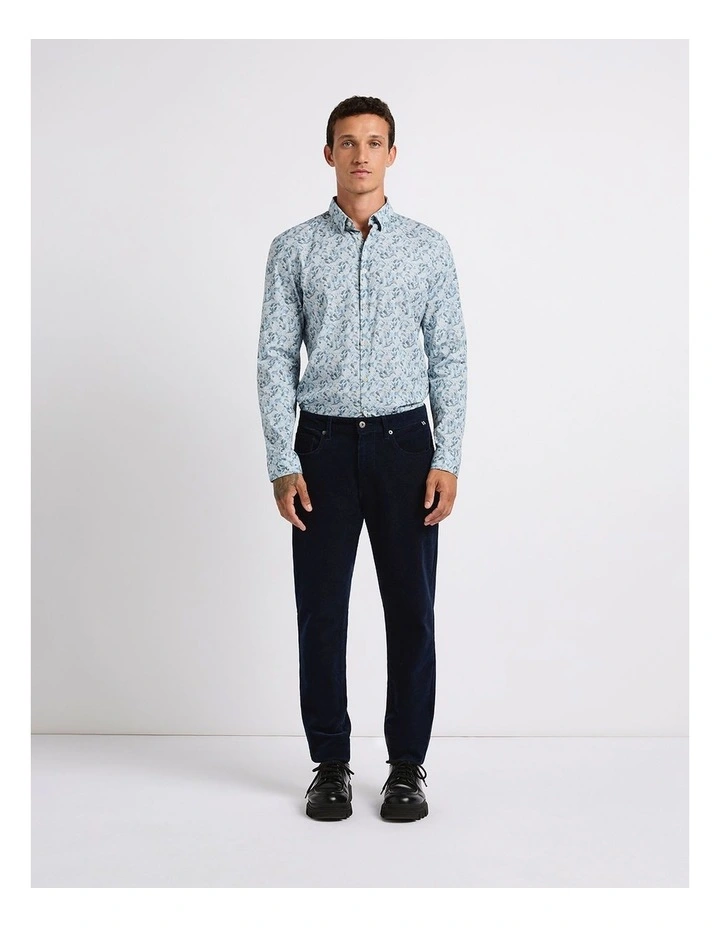 Leaf Around Smart Shirt in Navy Multi image 1