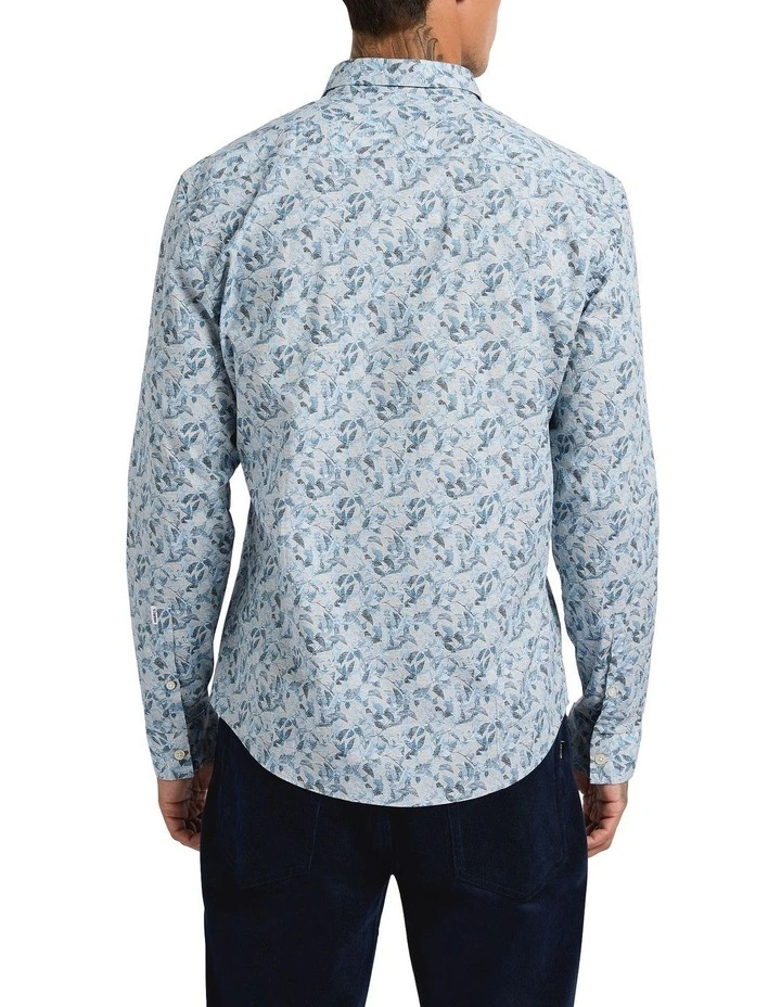 Leaf Around Smart Shirt in Navy Multi image 2