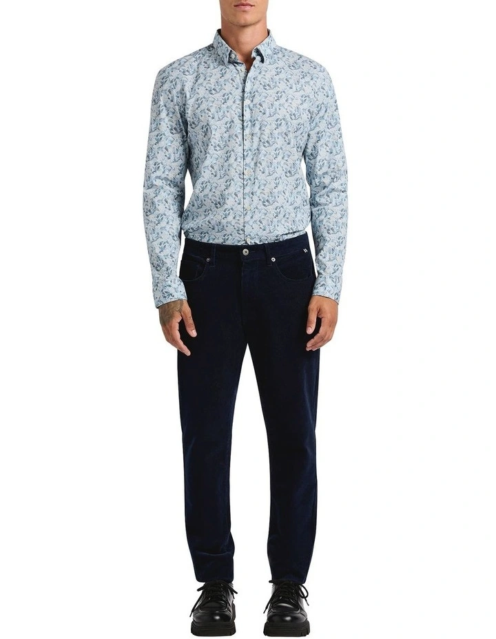 Leaf Around Smart Shirt in Navy Multi image 3