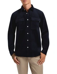 She's Electric Cord Shirt in Navy